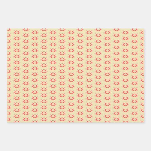 Krebssternensignatur nach Maß Geschenkpapier Set (Vorderseite 3)