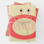 Krebssternensignatur nach Maß Geschenkpapier Set (Beispiel)