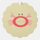 Krebssternensignatur nach Maß Ornament Karte (Vorderseite)