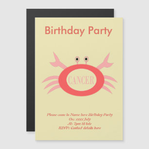 Krebssternkrebs Einladungen nach Maß