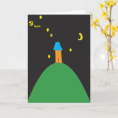 Krebssternsignatur Geburtstagskarte Karte (Gelbe Blume)