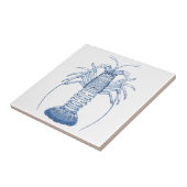 Krebstier-Keramiken ~ Felsen-Hummer Fliese (Seite)