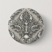 Krebstiere in schwarz und naturweiß button (Vorderseite)