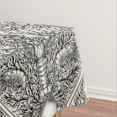 Krebstiere in schwarz und naturweiß tischdecke (Beispiel)