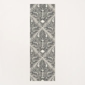 Krebstiere in schwarz und naturweiß yogamatte (Vorderseite)