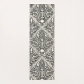 Krebstiere in schwarz und naturweiß yogamatte (Rückseite)