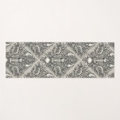 Krebstiere in schwarz und naturweiß yogamatte (Vorderseite (Horizontal))