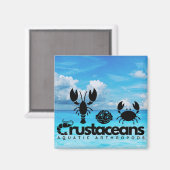 Krebstiere - Wasserarme Arthropoden Magnet (Vorderseite/Rückseite)