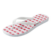 Krebstiermuster Badesandalen (Schrägansicht)