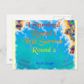 Krebsüberleben Postkarte (Vorne/Hinten)