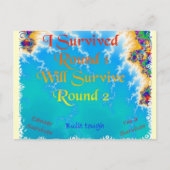 Krebsüberleben Postkarte (Vorderseite)