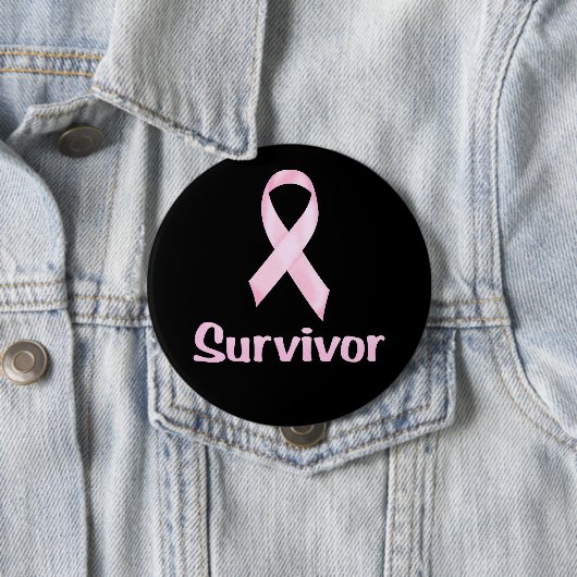 Krebsüberleben Rosa Button (Beispiel)