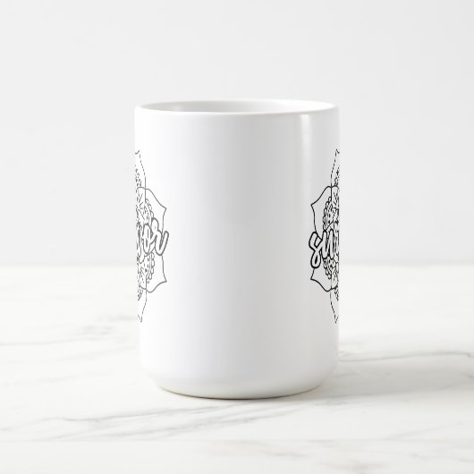 Krebsüberlebende Mandala Kaffeetasse (Mittel)