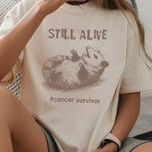 Krebsüberlebende wildes Opossum-Shirt, entwirntes T-Shirt