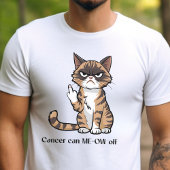 Krebsüberlebende wütende Katzenkatze Shirt, aufkla T-Shirt