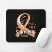 Krebsüberlebender Pfirsichband Gebärmutterhutterkr Mousepad (Mit Mouse)