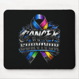 Krebsüberlebender Starkes Bewusstseins-Schleifen-S Mousepad