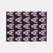 Krebsüberlebung Bewusstseinsbildung Band Fleece Bl (Vorderseite (Horizontal))