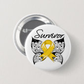 Krebsüberlebung im Kindesalter Button (Vorne & Hinten)