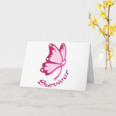 Krebsüberlebung Karte (Gelbe Blume)