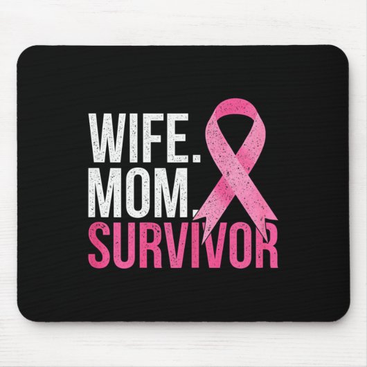 Krebsüberlebung Mama Ehefrau Geschenk Brustkrebs A Mousepad (Vorne)