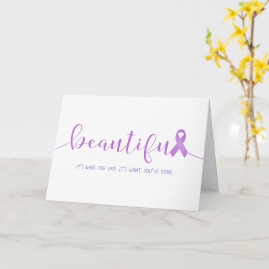 Krebsüberlebung Sie sind schön Karte (Gelbe Blume)