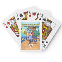 Krebsüberlebung Spielkarten für Kinder spielen