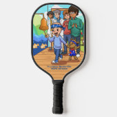 Krebsüberlebung Standard Black Pickleball Paddel Pickleball Schläger (Rückseite)