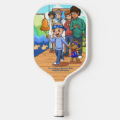 Krebsüberlebung Standard Black Pickleball Paddel Schläger (Rückseite)