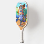 Krebsüberlebung Standard Black Pickleball Paddel Schläger (Links)