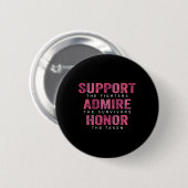Krebsunterstützung Bewunderung Ehrenkrebsvoraussch Button (Vorne & Hinten)