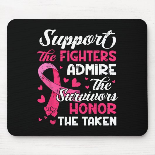 Krebsunterstützung Bewunderung Ehrenkrebsvoraussch Mousepad (Vorne)