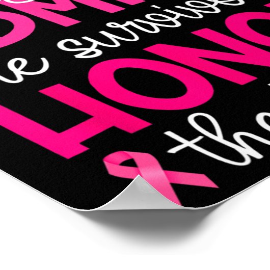 Krebsunterstützung Bewunderung Ehrenkrebsvoraussch Poster (Ecke)