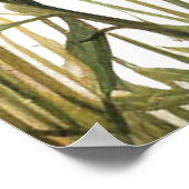 Krebsunterstützung ermutigen Wildblumen Typografen Poster (Ecke)