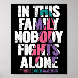 Krebsunterstützung Familie Schilddrüsenkrebs Bewus Poster