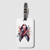 Krebsunterstützung Gepäckanhänger (Vorderseite Vertikal)