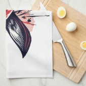 Krebsunterstützung Geschirrtuch (Viertel Falte)