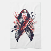 Krebsunterstützung Geschirrtuch (Vertikal)