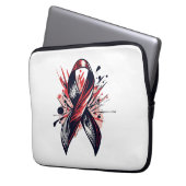 Krebsunterstützung Laptopschutzhülle (Vorderseite Links)