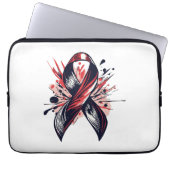 Krebsunterstützung Laptopschutzhülle (Vorderseite)