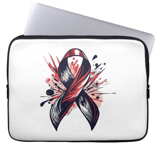 Krebsunterstützung Laptopschutzhülle (Vorderseite)