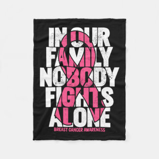 Krebsunterstützung Pink Familienbrustkrebs-Bewusst Fleecedecke