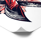 Krebsunterstützung Poster (Ecke)