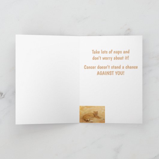 Krebsunterstützungscouch Kartoffelkatze Karte (Innenseite)