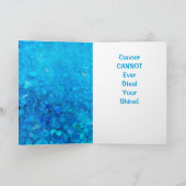 Krebsunterstützungssparkle Karte (Innenseite)