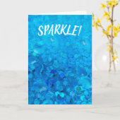 Krebsunterstützungssparkle Karte (Gelbe Blume)