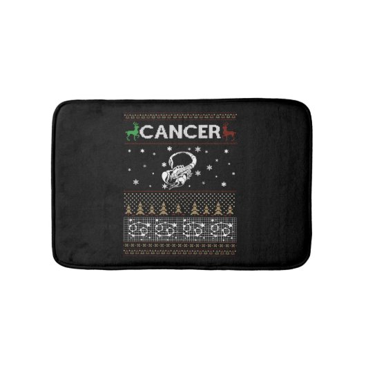 Krebsweihnachtscreme Badematte (Vorderseite)