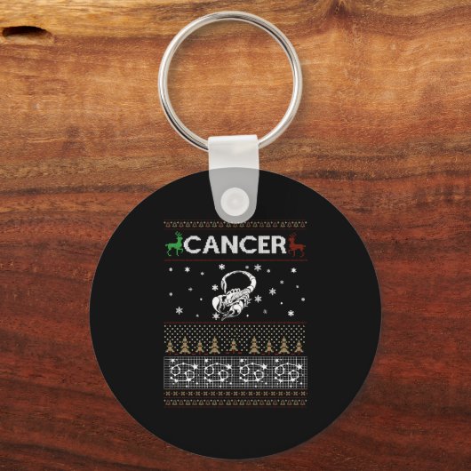 Krebsweihnachtscreme Schlüsselanhänger (Vorderseite)