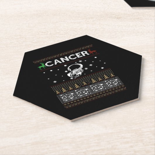 Krebsweihnachtscreme Untersetzer (angewinkelt)