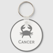 Krebszeichen des Zodiac-Designs Schlüsselanhänger (Vorderseite)